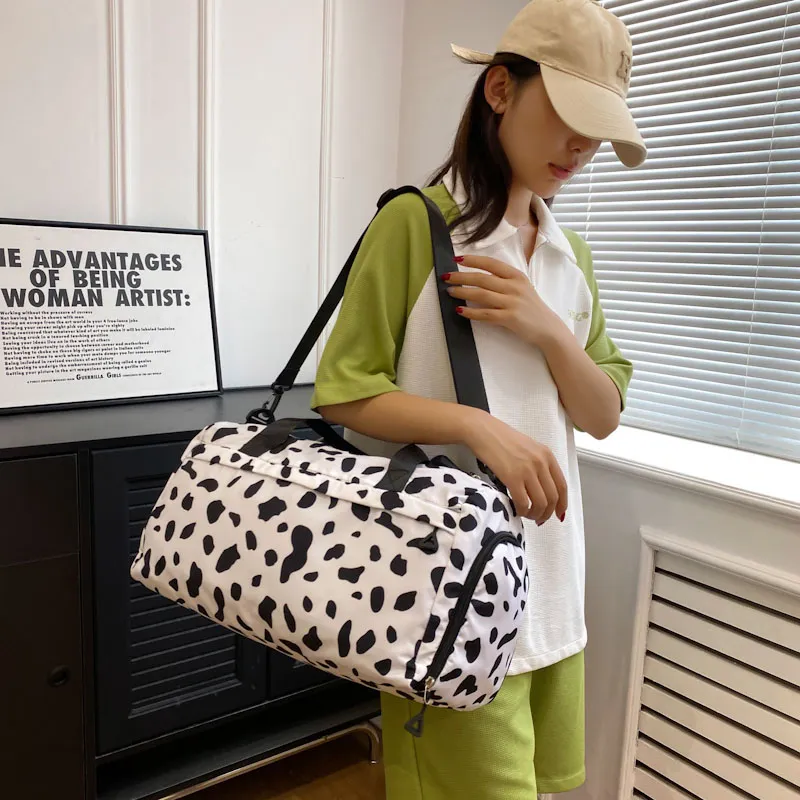 Yalu Nylon Travel Bag Unisex Black/White/Pink/Orange/Khaki-23