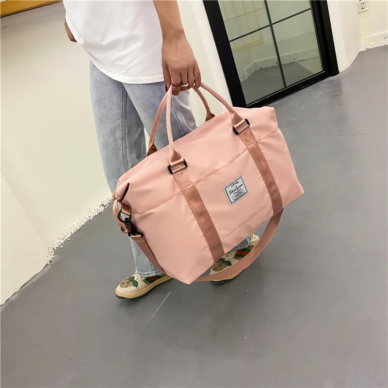 Yalu Nylon Travel Bag Unisex Black/Green/Blue/Purple/Pink/Light Gray-1