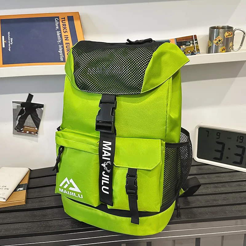 Yalu Nylon Backpack Unisex Multicolor-19