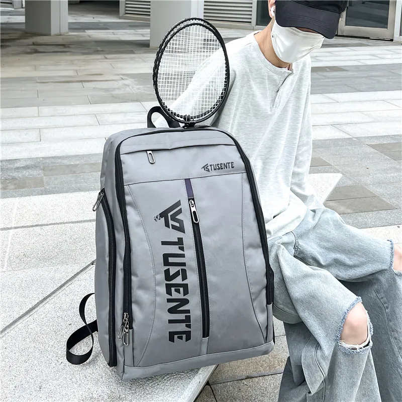 Yalu Nylon Backpack Regular Unisex Light Gray/Dark Gray/Black/Red-6
