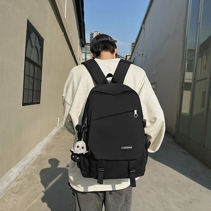 Yalu Nylon Backpack Unisex Gray/Black/Khaki/Green-2