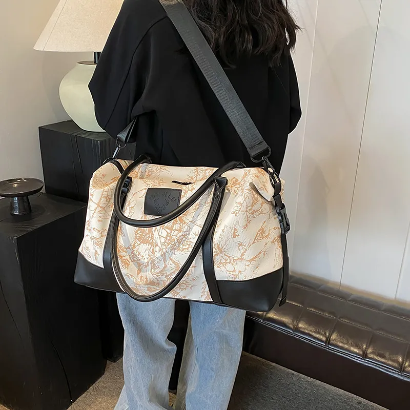 Yalu PU One Shoulder Handbag, Travel Bag Unisex Multicolor-12