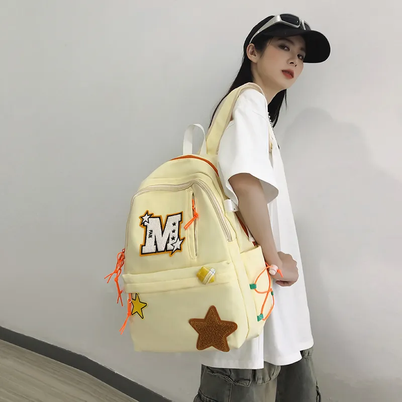 Yalu Nylon Backpack Unisex Multicolor-1