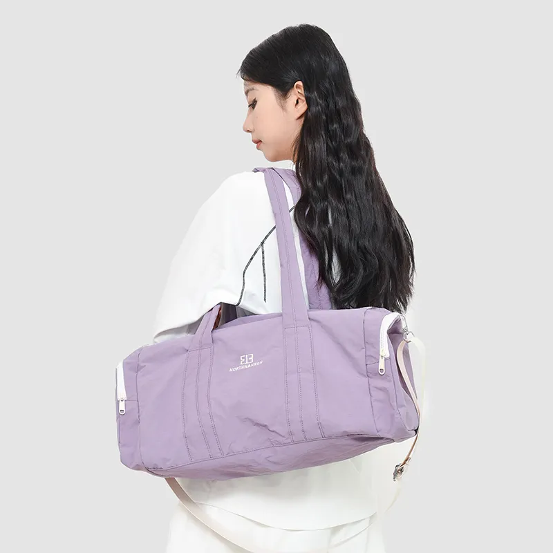 Yalu Nylon Travel Bag Unisex Gray/Purple/Yellow/Coffee-7
