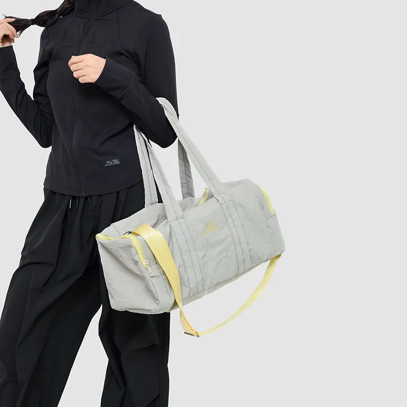 Yalu Nylon Travel Bag Unisex Gray/Purple/Yellow/Coffee-2