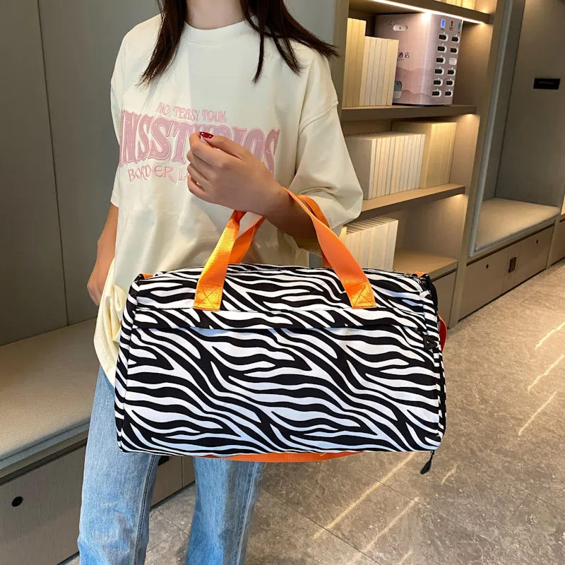 Yalu Nylon Travel Bag Unisex Black/White/Pink/Orange/Khaki-1