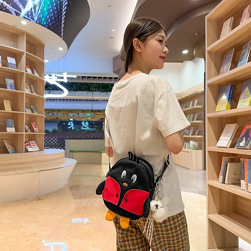 Yalu Nylon Shoulder Bag Unisex Black/White/Yellow-5
