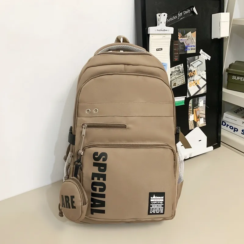Yalu Nylon Backpack Regular Unisex Multicolor-22