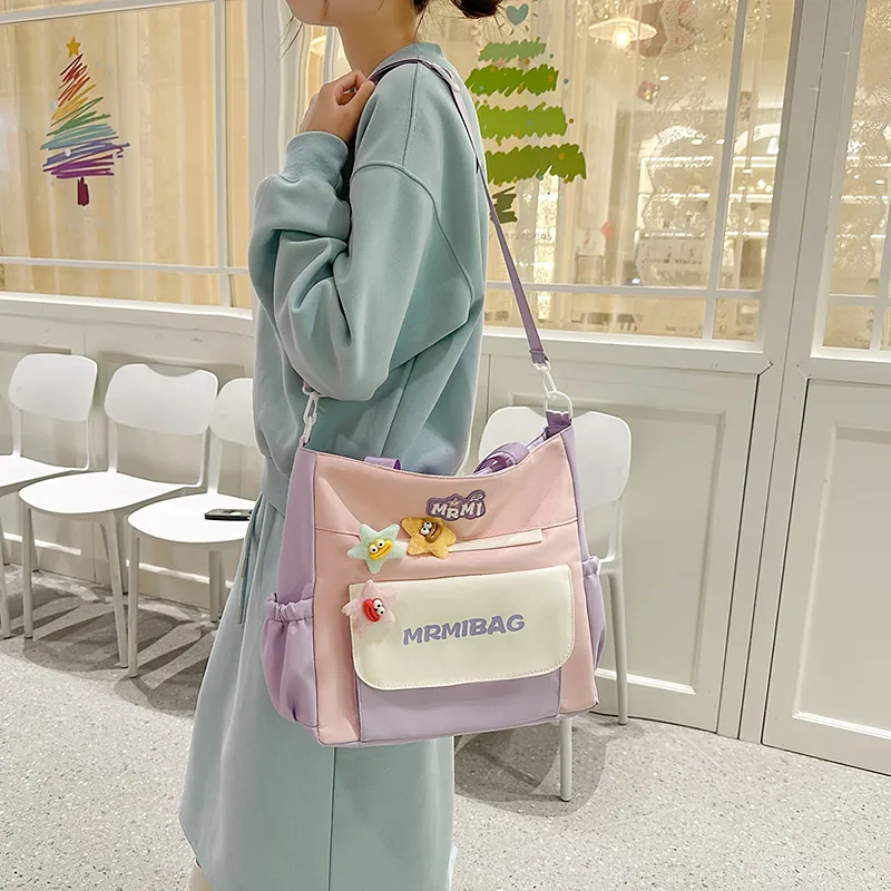 Yalu Nylon Tote Crossbody Bag, Shoulder Bag Women's Multicolor-13