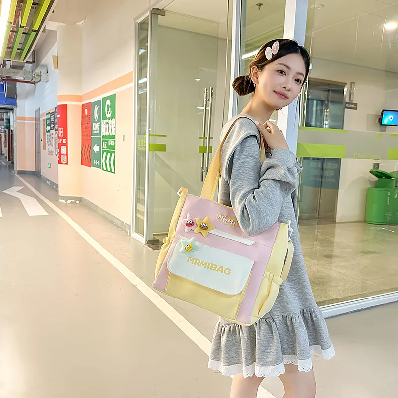 Yalu Nylon Tote Crossbody Bag, Shoulder Bag Women's Multicolor-10