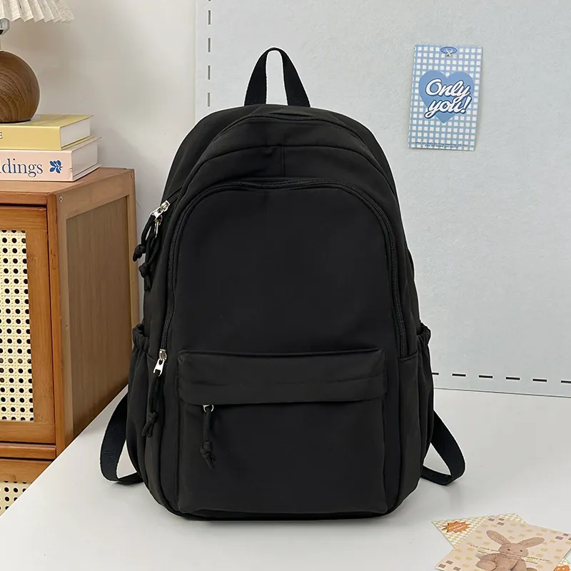 Yalu Nylon Backpack Unisex Black/White/Yellow/Green/Light Blue-14