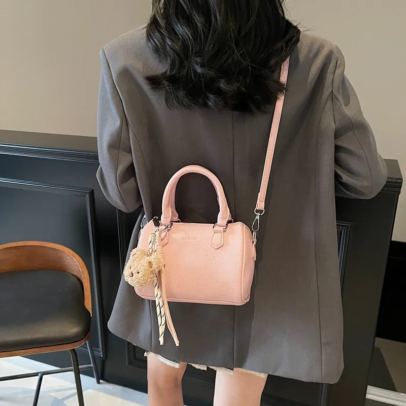 Yalu PU Cylinder Bag Crossbody One Shoulder Handbag Women's Multicolor-20