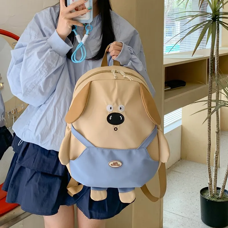 Yalu Nylon Backpack Regular Women's Ecru/Khaki-11