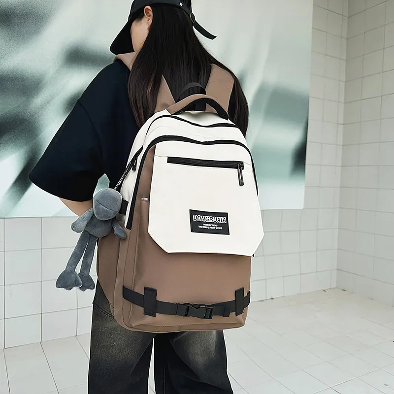 Yalu Nylon Backpack Regular Unisex Multicolor-23