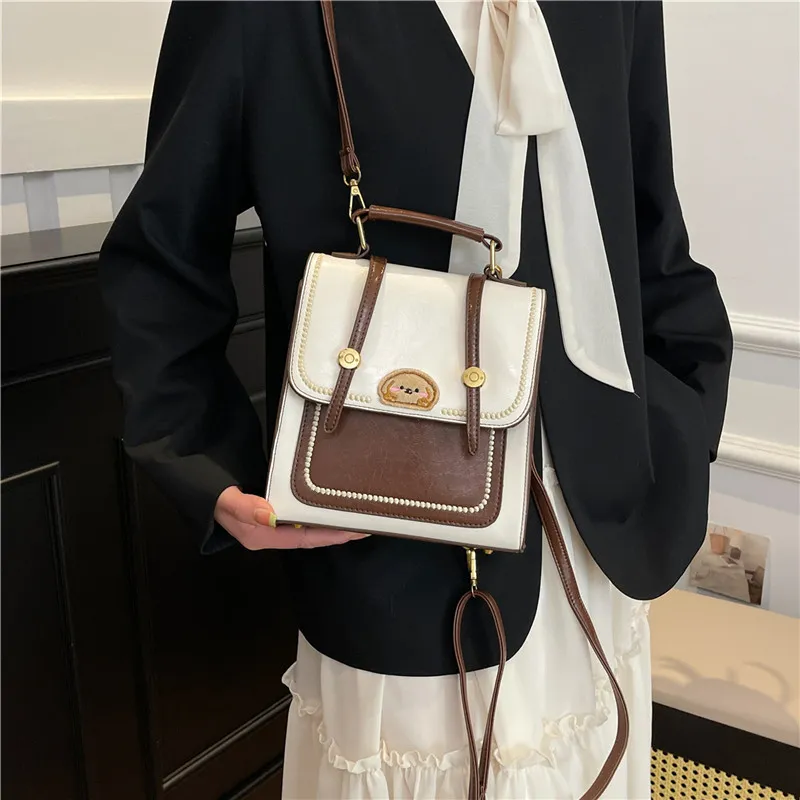 Yalu PU One Shoulder Crossbody Backpack Women's Multicolor-19