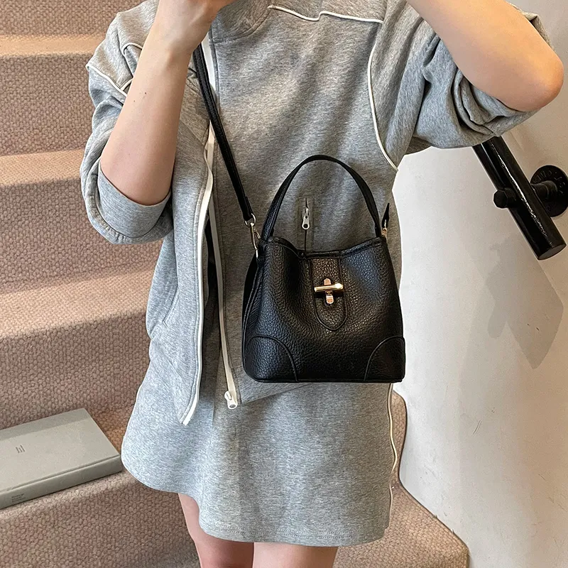 Yalu PU Bucket Bag, Shoulder Bag, Crossbody Bag, Handbag Women's Multicolor-6