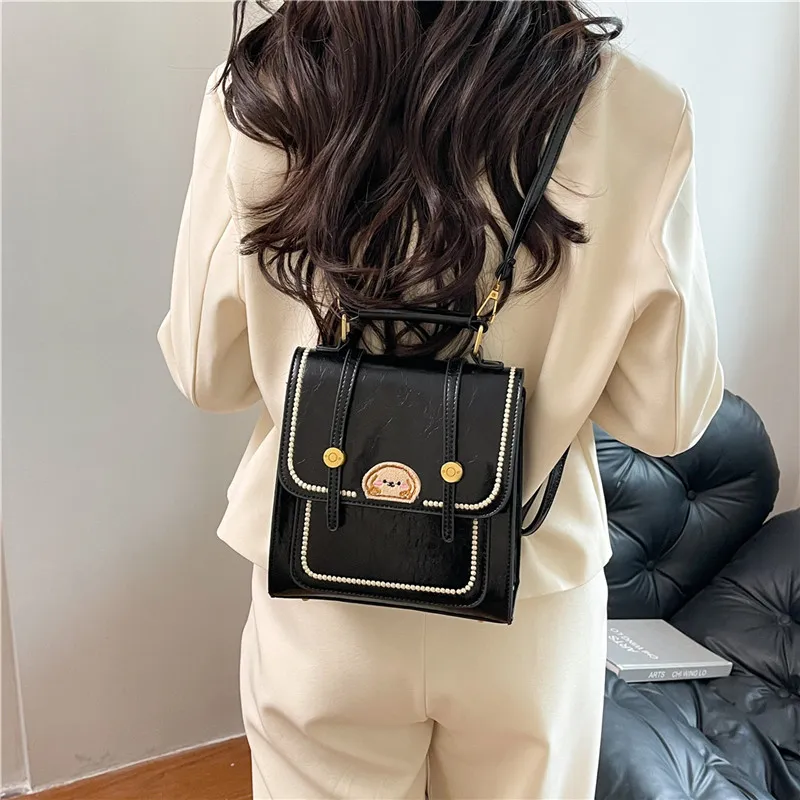 Yalu PU One Shoulder Crossbody Backpack Women's Multicolor-2