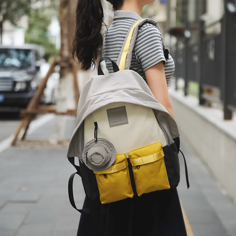 Yalu Nylon Backpack Unisex Multicolor-2