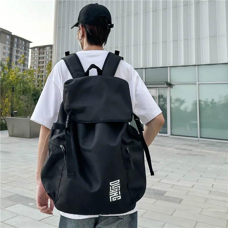 Yalu Oxford Backpack Regular Unisex Black/Gray/Pink/Sky Blue-1