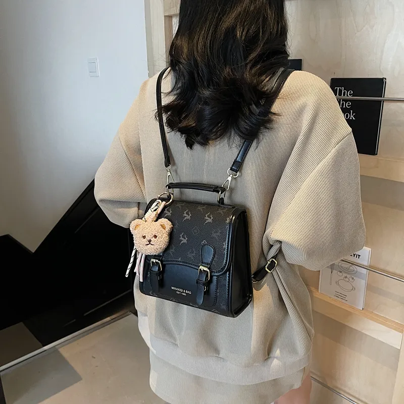 Yalu PU One Shoulder Crossbody Backpack Women's Multicolor-5