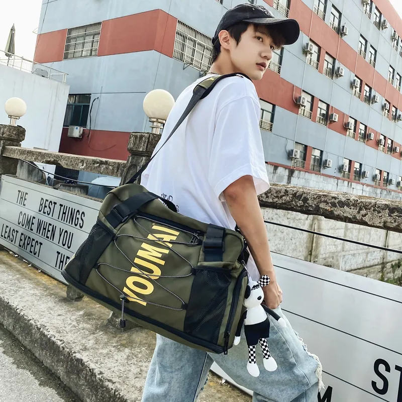 Yalu Nylon Shoulder Bag, Travel Bag Unisex Multicolor-26