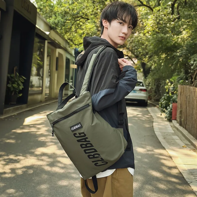 Yalu Nylon One Shoulder Crossbody Portable Backpack Unisex Multicolor-17