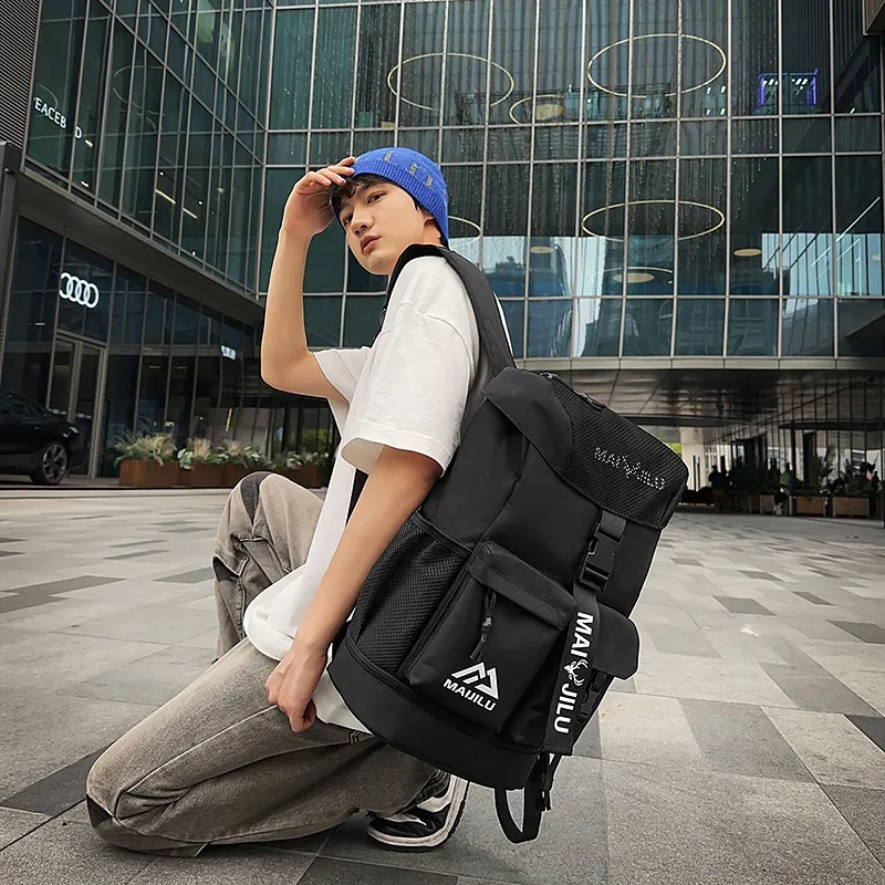Yalu Nylon Backpack Unisex Multicolor-4