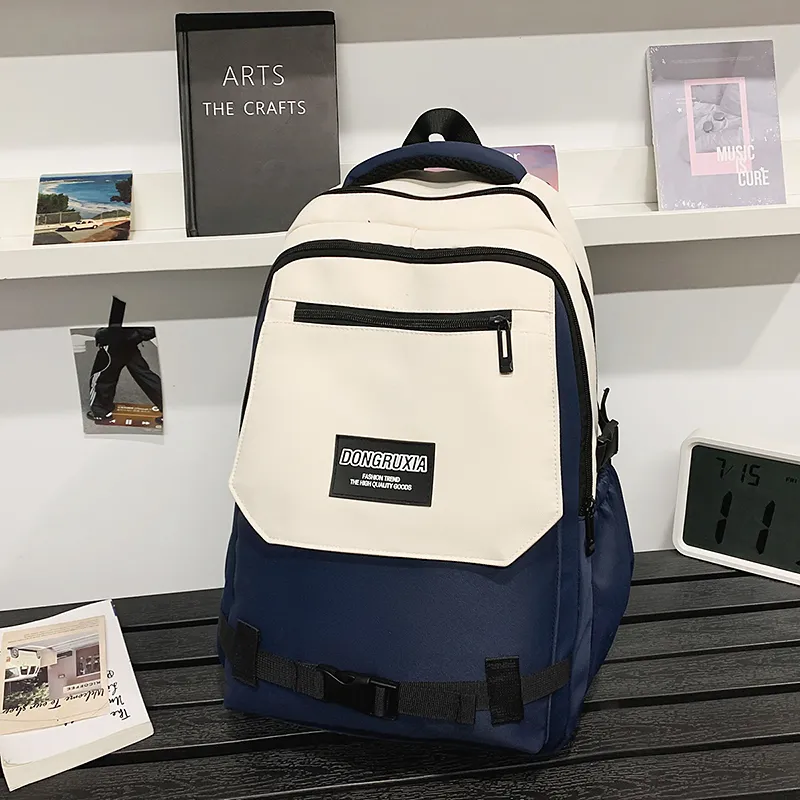 Yalu Nylon Backpack Regular Unisex Multicolor-25