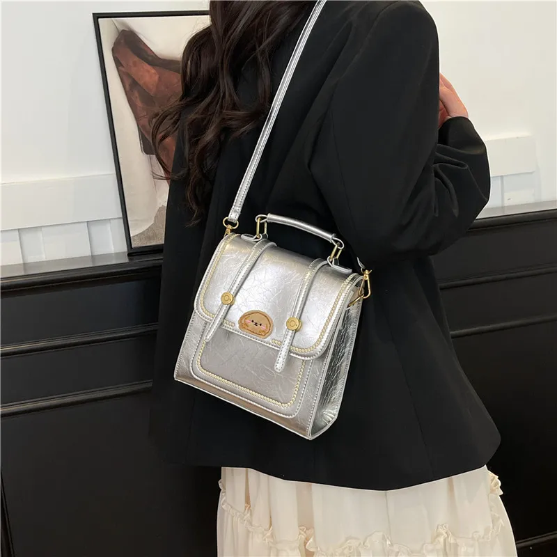 Yalu PU One Shoulder Crossbody Backpack Women's Multicolor-10