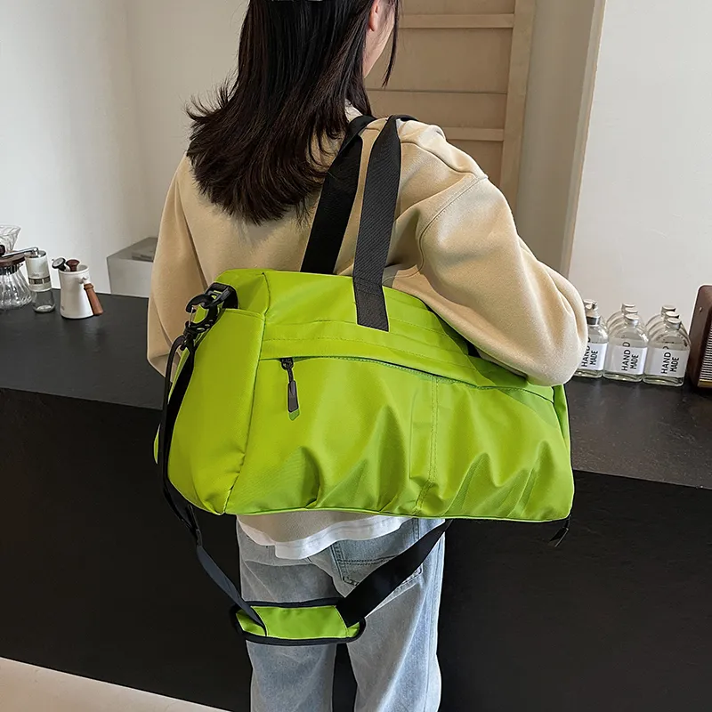 Yalu Nylon Travel Bag Unisex Black/White/Gray/Green/Purple-20