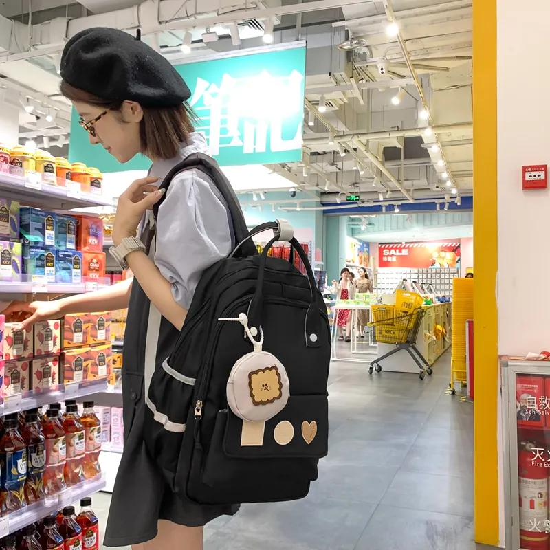 Yalu Nylon Backpack Unisex Multicolor-1