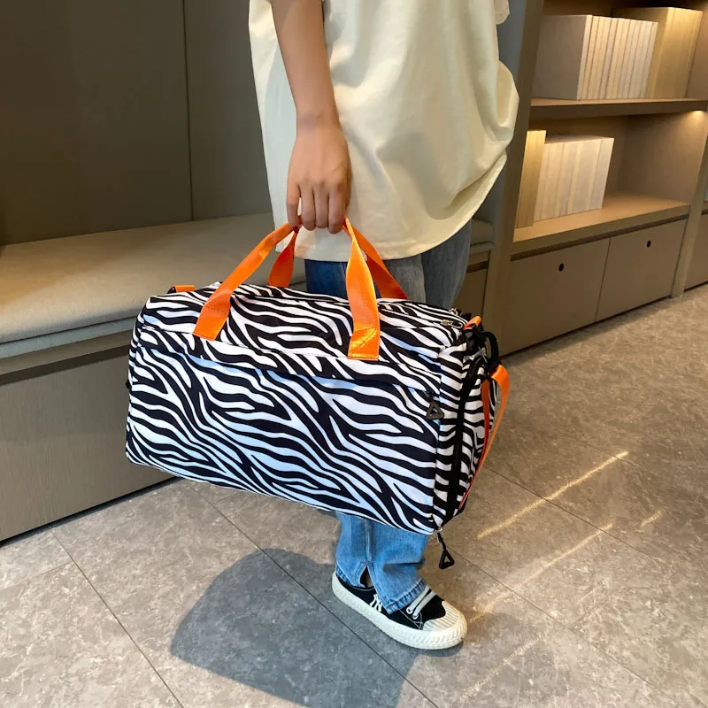 Yalu Nylon Travel Bag Unisex Black/White/Pink/Orange/Khaki-2