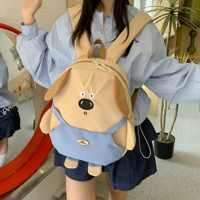 Yalu Nylon Backpack Regular Women's Ecru/Khaki-8
