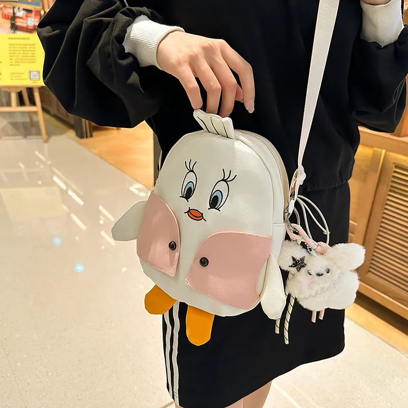 Yalu Nylon Shoulder Bag Unisex Black/White/Yellow-10