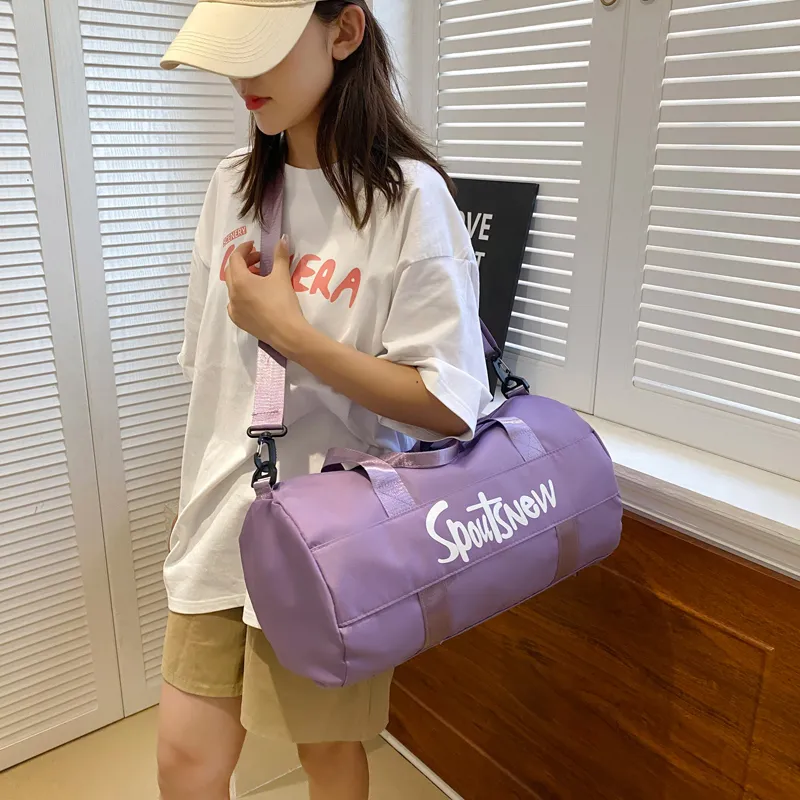 Yalu Nylon Shoulder Bag Unisex Black/Gray/Purple/Green/Pink/Burgundy-29