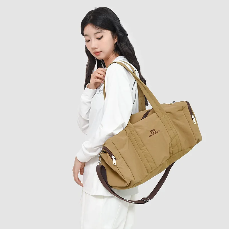 Yalu Nylon Travel Bag Unisex Gray/Purple/Yellow/Coffee-13