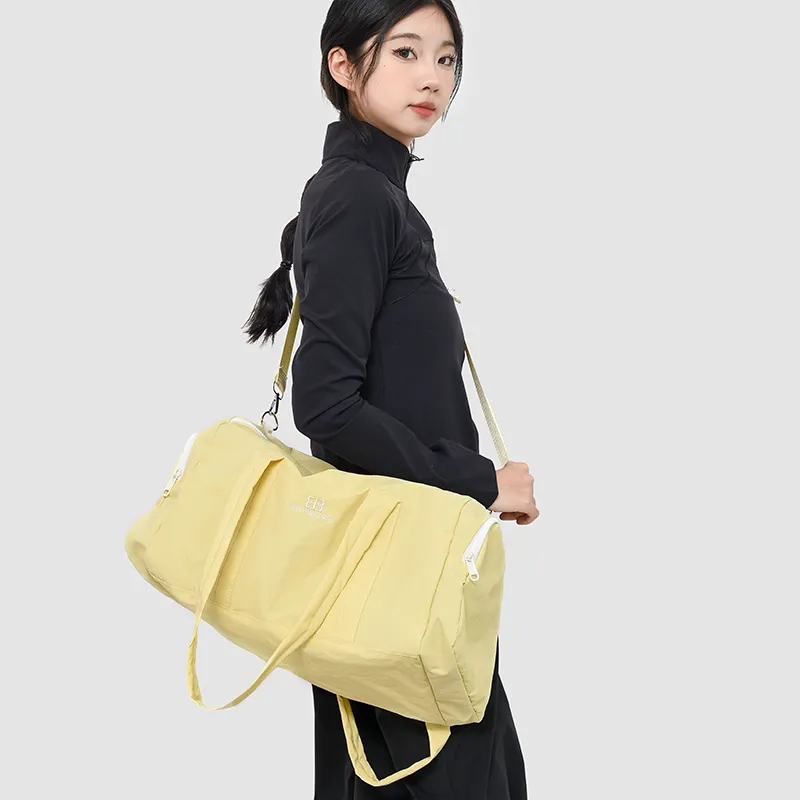 Yalu Nylon Travel Bag Unisex Gray/Purple/Yellow/Coffee-10