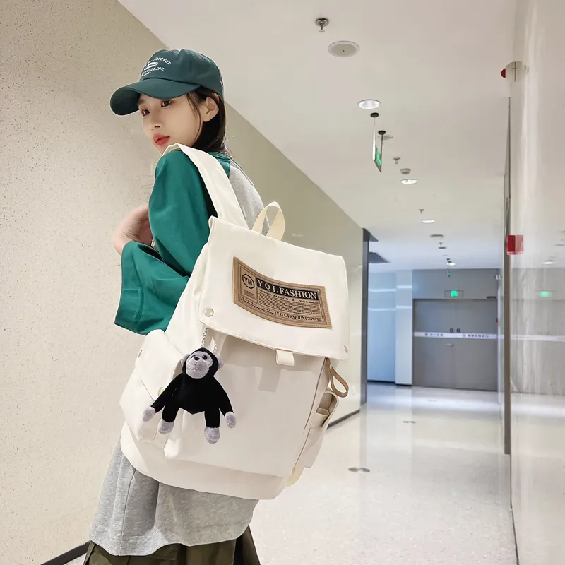 Yalu Nylon Backpack Unisex Multicolor-11