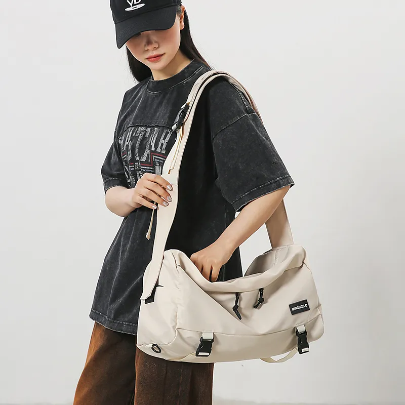 Yalu Nylon Shoulder Bag Regular Unisex Multicolor-1