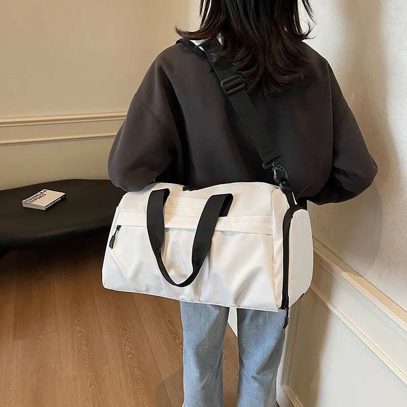 Yalu Nylon Travel Bag Unisex Black/White/Gray/Green/Purple-8