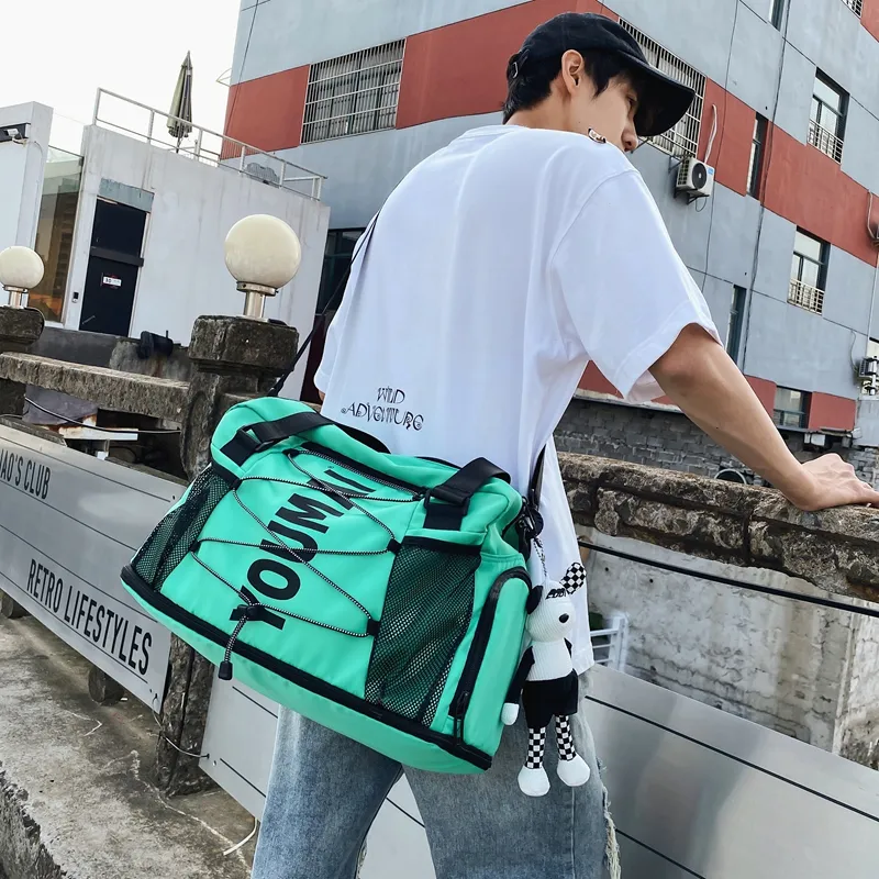 Yalu Nylon Shoulder Bag, Travel Bag Unisex Multicolor-37