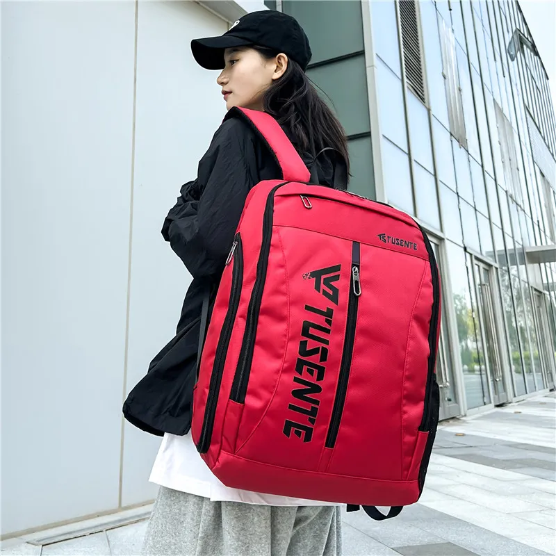 Yalu Nylon Backpack Regular Unisex Light Gray/Dark Gray/Black/Red-19