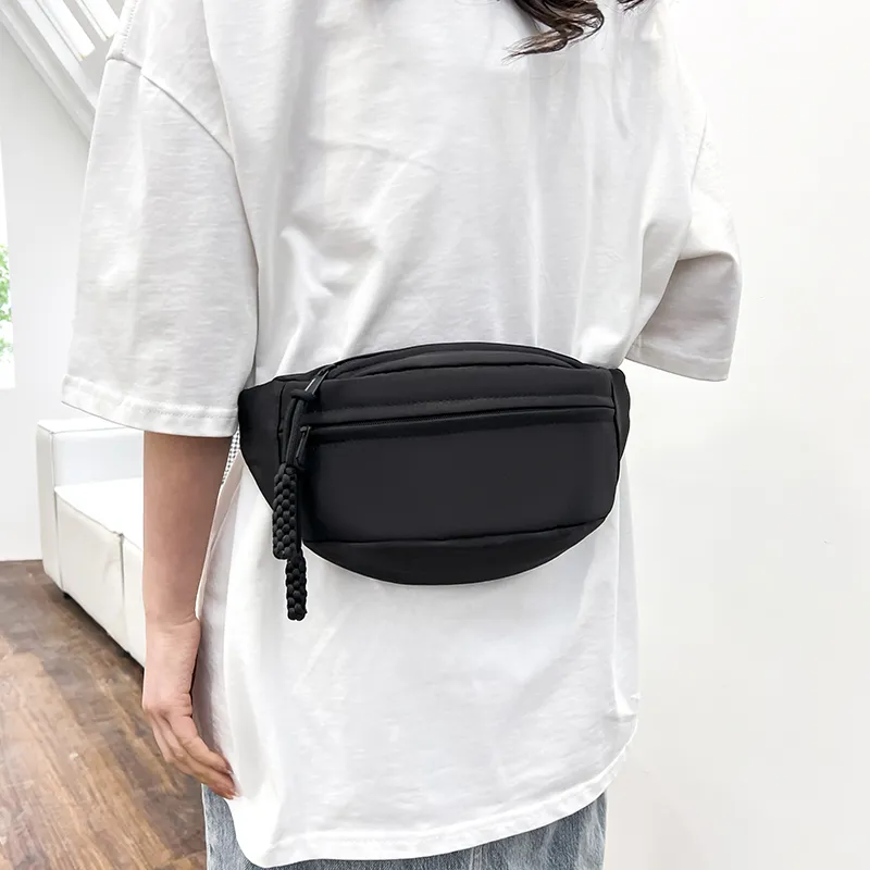 Yalu Nylon Sling Bag, Crossbody Bag, Fanny Pack Unisex Red/Black/White/Orange/Pink-9