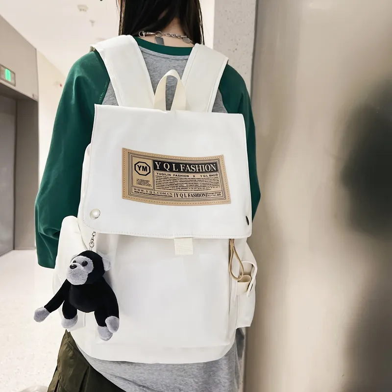 Yalu Nylon Backpack Unisex Multicolor-10