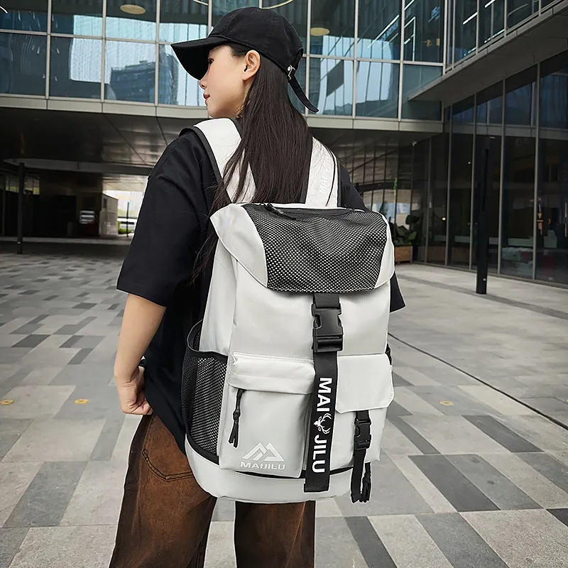 Yalu Nylon Backpack Unisex Multicolor-10