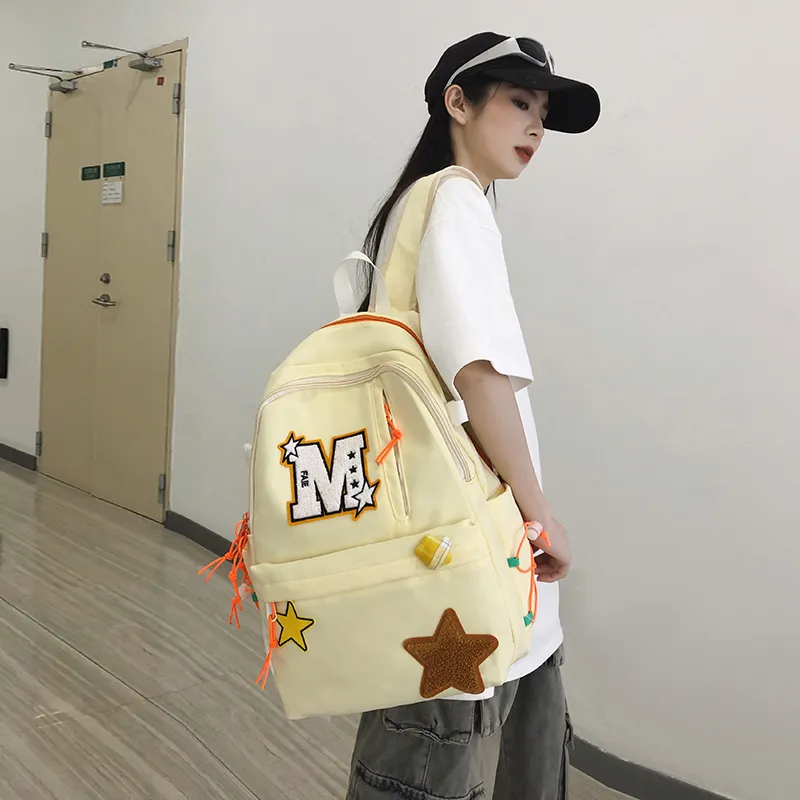 Yalu Nylon Backpack Unisex Multicolor-5