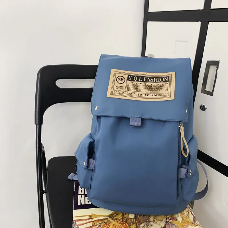 Yalu Nylon Backpack Unisex Multicolor-25