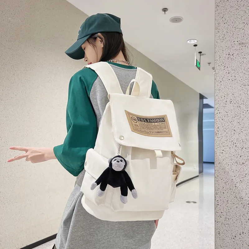 Yalu Nylon Backpack Unisex Multicolor-8