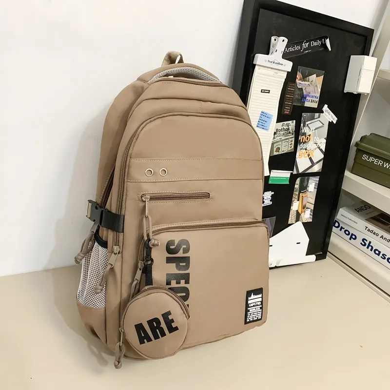 Yalu Nylon Backpack Regular Unisex Multicolor-23