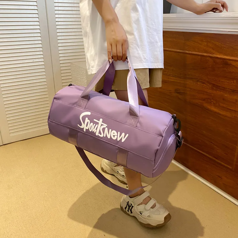Yalu Nylon Shoulder Bag Unisex Black/Gray/Purple/Green/Pink/Burgundy-27
